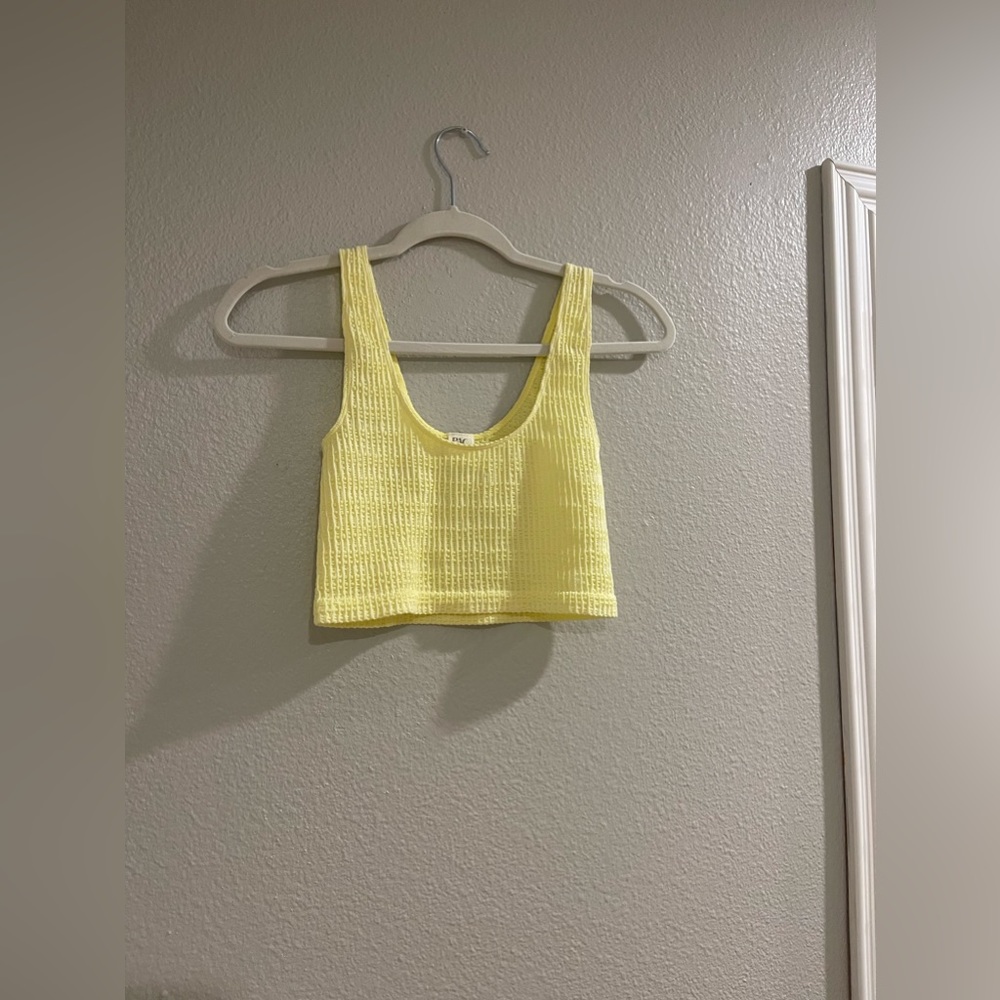 PacSun | Yellow Cropped Tank Top